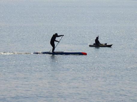 sup カヌー マリンスポーツ sup カヌー マリンスポーツ サップ,カヌー,ヨガの写真素材