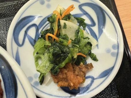 味噌 味噌,小鉢,漬物の写真素材