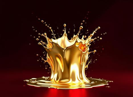 黄金のミルククラウンの写真