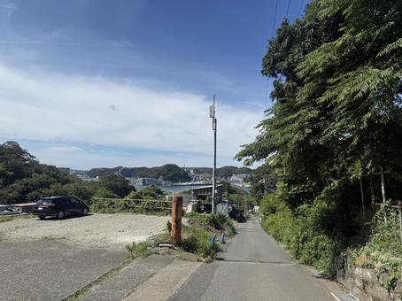 坂道 道路,風景,自然の写真素材