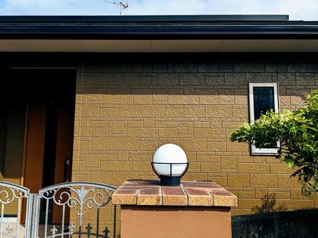 住宅の門灯周り 住宅の門灯周り 住宅,門柱,門灯の写真素材