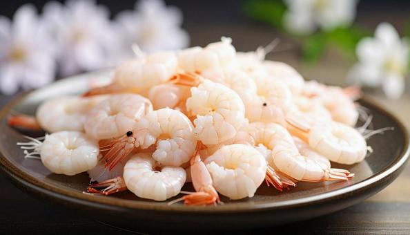 海老のむき身の写真