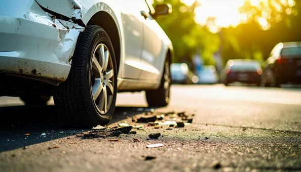 壊れた車の写真