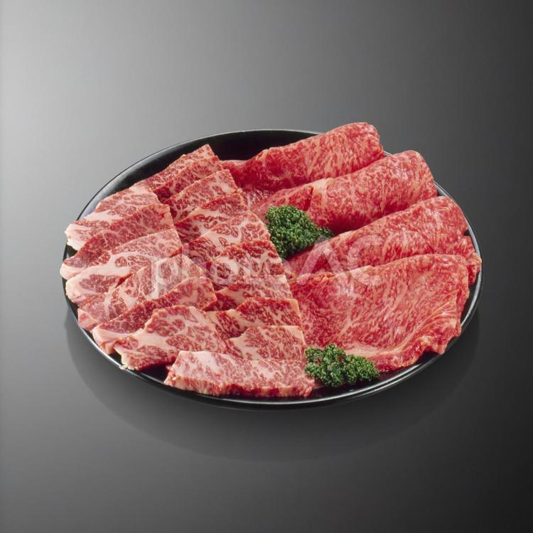 和牛すき焼き用・焼肉用 すき焼き用,焼肉用,和牛の写真素材
