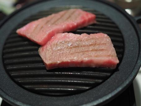 和牛の陶板焼き 三重,肉,焼き肉の写真素材
