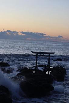 風景 風景,景色,鳥居の写真素材