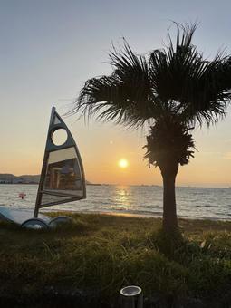 秋の海 四季,風景,景色の写真素材