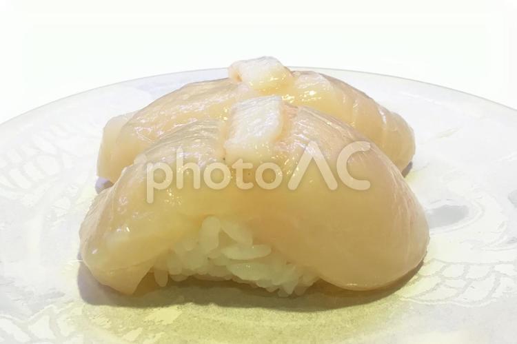 ホタテの握り寿司 鮨,寿司,握り寿司の写真素材