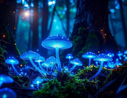 光るキノコ１の写真