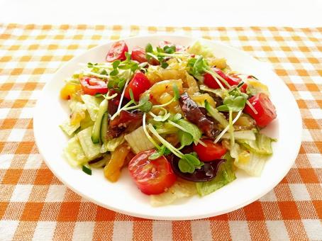 中華キクラゲの和え物 中華キクラゲの和え物 中華,キクラゲ,トマトの写真素材