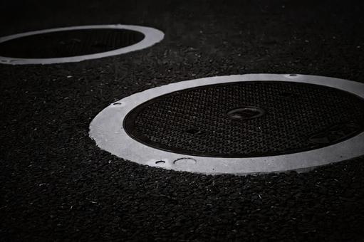 二輪（白黒） 輪,円,線の写真素材