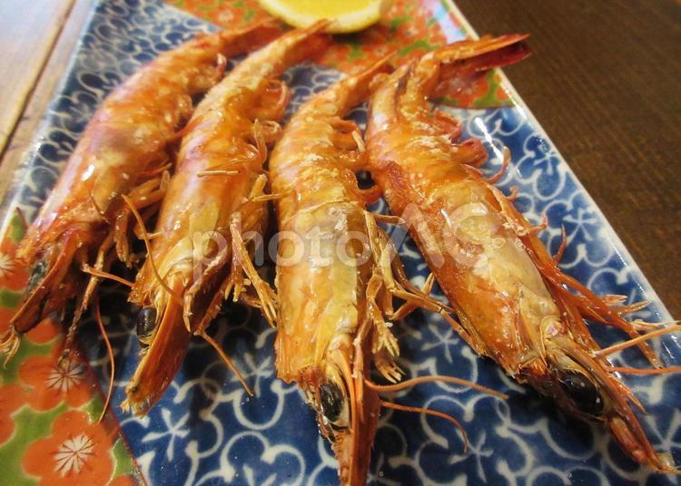車海老　塩焼き 海老,車海老,食べ物の写真素材