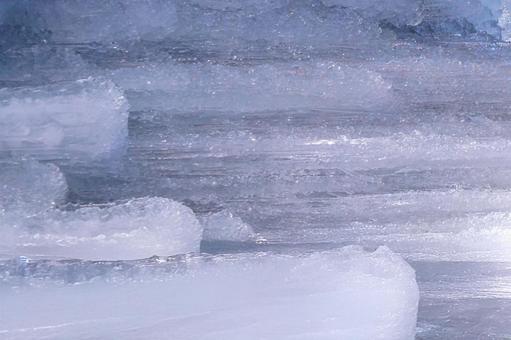 凍った氷の層と冬の自然テクスチャ素材 氷柱,氷,冬の写真素材