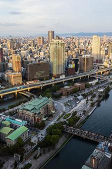 都市景観 都市景観 ステーションワン,淀屋橋,大阪の写真素材