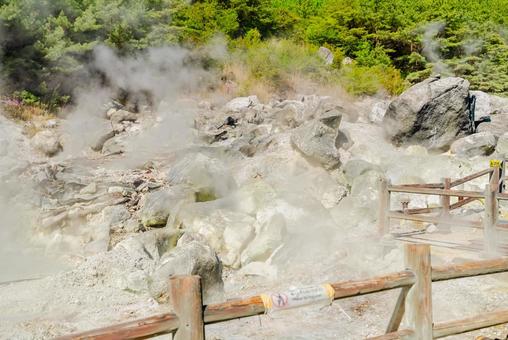 【長崎】雲仙地獄 湯けむり 【長崎】雲仙地獄 湯けむり 長崎,雲仙,地獄の写真素材