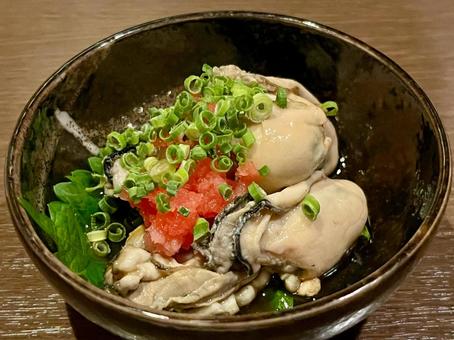 牡蠣のおろしぽん酢 牡蠣のおろしぽん酢 牡蠣,生ガキ,もみじおろしの写真素材