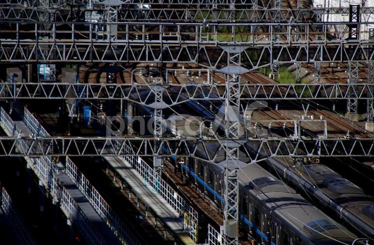 電車置き場 電車,置き場,トンネルの写真素材