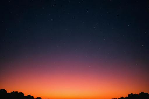 薄明の星空グラデ 薄明の星空グラデの写真