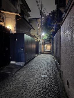 夜の神楽坂 夜の神楽坂 神楽坂,新宿,飯田橋の写真素材