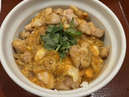 親子丼 親子丼,鶏肉,卵の写真素材