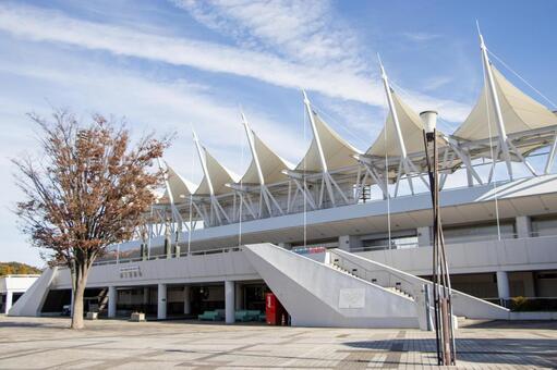 半田運動公園 半田ぴよログスポーツパーク 半田運動公園,半田ぴよログスポーツパーク,陸上競技場の写真素材