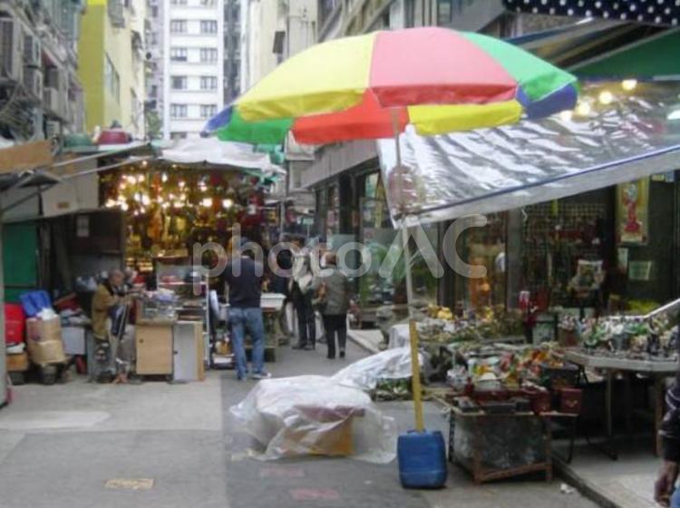 香港　香港島の街並み　10 香港島,香港,背景の写真素材