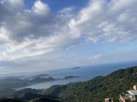 展望台から九份 九份,台湾,観光地の写真素材