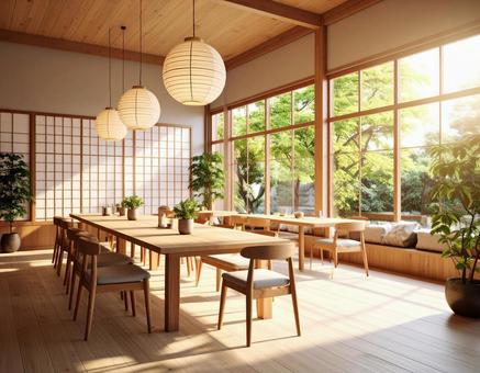 日本風のカフェ 日本風のカフェの写真