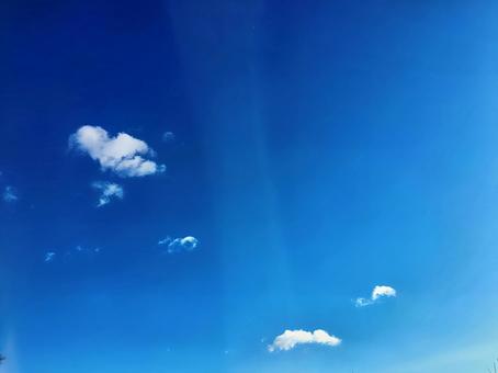 空と雲 空,雲,青空の写真素材