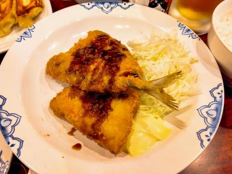 アジフライで飲む アジフライで飲む アジフライ,ファミレス,揚げ物の写真素材