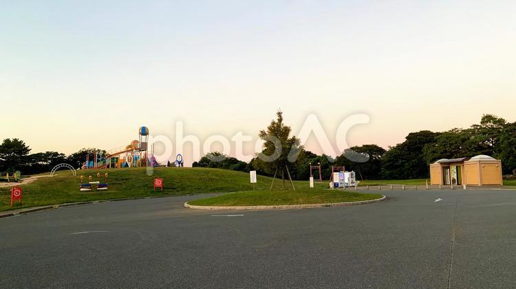 老の山公園の夕景 夕景,老の山公園,公園の写真素材