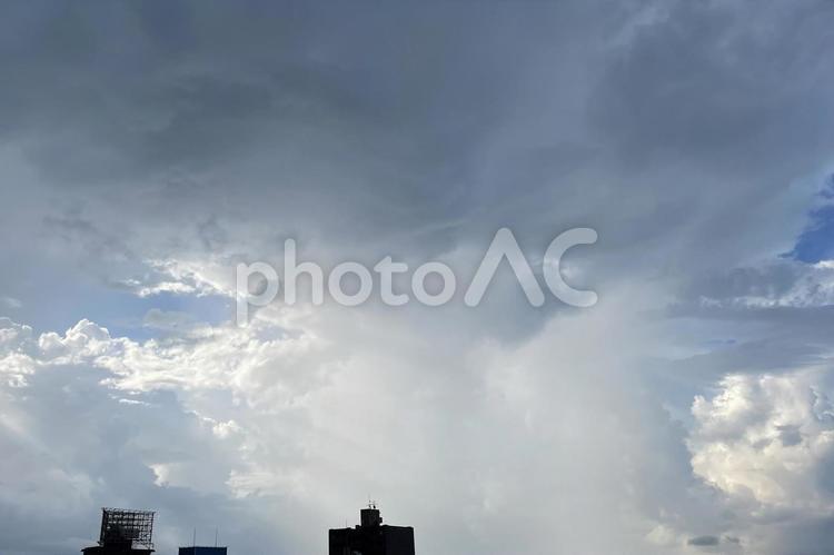 雨上がりの東の空 空,風景,自然の写真素材