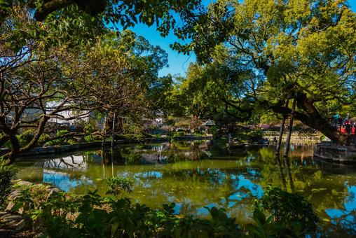 【福岡】太宰府天満宮の風景 福岡,太宰府駅,太宰府の写真素材
