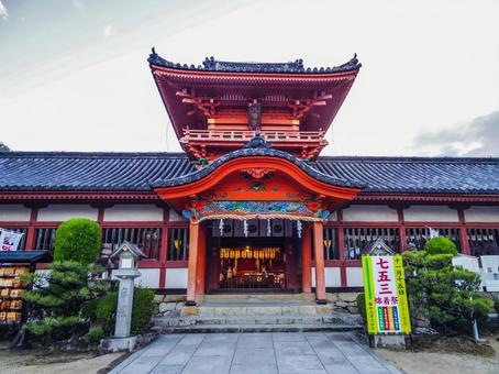 【愛媛県】松山市・伊佐爾波神社 伊佐爾波神社,道後温泉,松山市の写真素材
