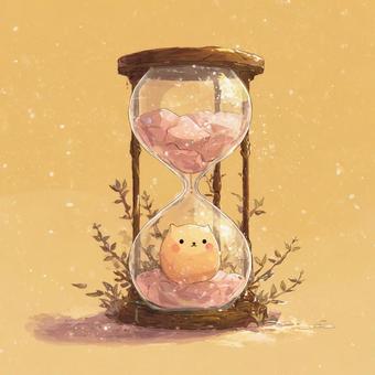かわいい砂時計 かわいい砂時計の写真