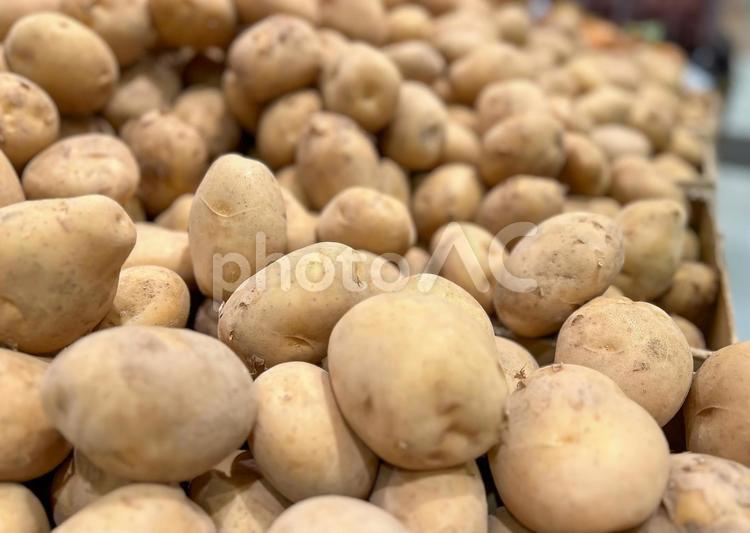 食材【ジャガイモ】 じゃがいも,メークイン,男爵の写真素材