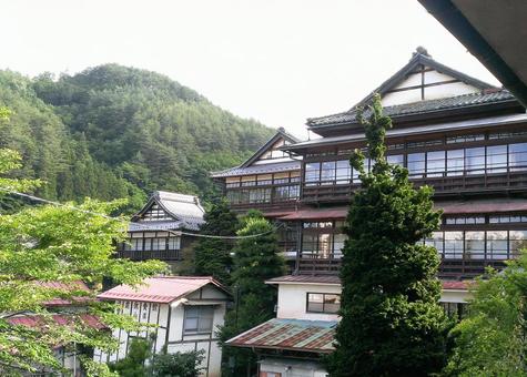 信州青木村田沢温泉旅館街 信州青木村田沢温泉旅館街 信州,青木村,田沢温泉の写真素材