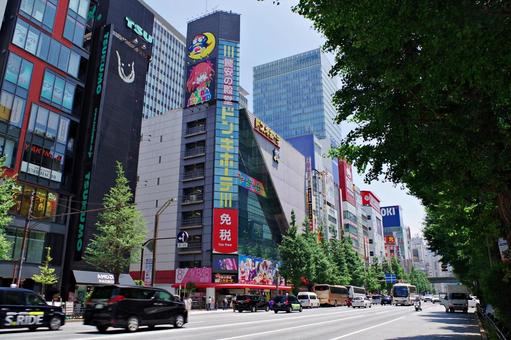 秋葉原2025夏　中央通り南向き 秋葉原,中央通り,外神田3丁目の写真素材