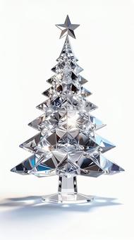 ガラス製クリスマスツリー ガラス製クリスマスツリーの写真