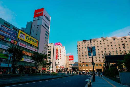 【大阪】大阪駅の街並み 大阪,梅田,タワーの写真素材
