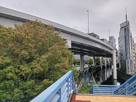 陸橋 陸橋 陸橋,高速道路,景色の写真素材