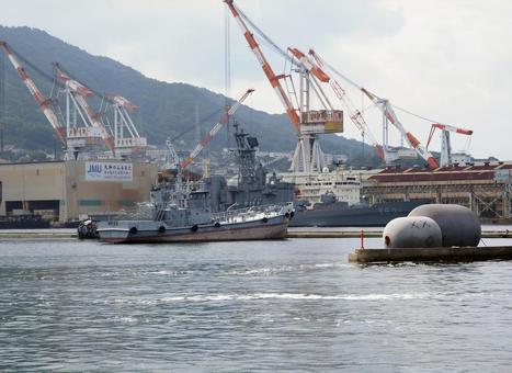 広島県呉市　アレイからすこじま　 広島県,呉市,潜水艦の写真素材
