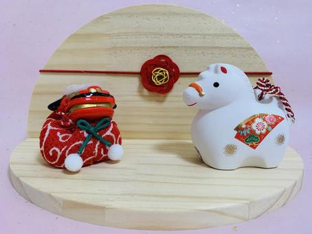 お正月　午年 お正月,正月,午年の写真素材