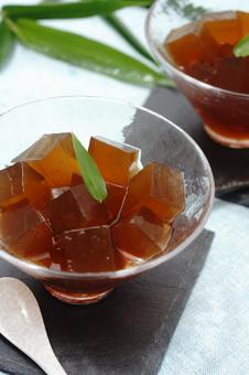 ほうじ茶ゼリー ほうじ茶ゼリー ほうじ茶ゼリー,ほうじ茶,ゼリーの写真素材