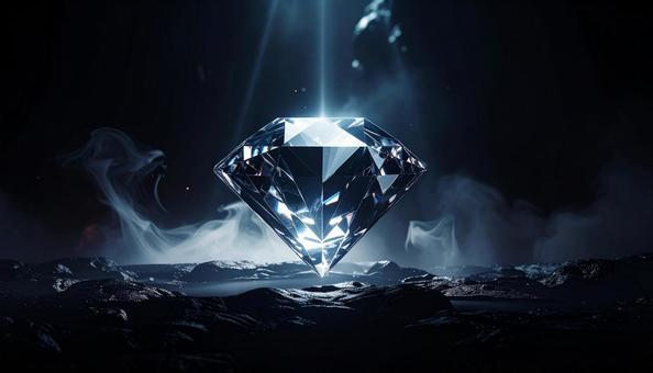 闇夜に煌めくクリスタルの写真
