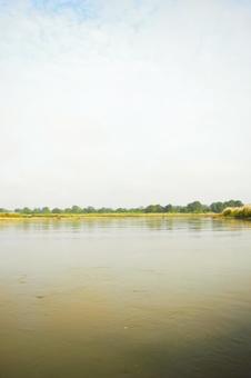 ラプティ川の風景　チトワン国立公園　8 チトワン,ラプティ,ネパールの写真素材