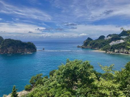 堂ヶ島トンボロ 堂ヶ島,トンボロ,ジオパークの写真素材