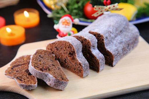 シュトーレン シュトーレン シュトーレン,クリスマス,ケーキの写真素材