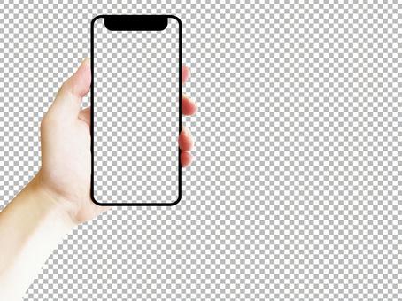 Image with smartphone / PSD full transparency Image with smartphone / PSD full transparency