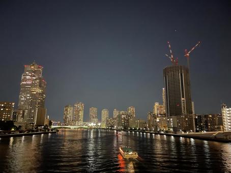 夜景（東京湾岸） 夜景,景色,東京の写真素材